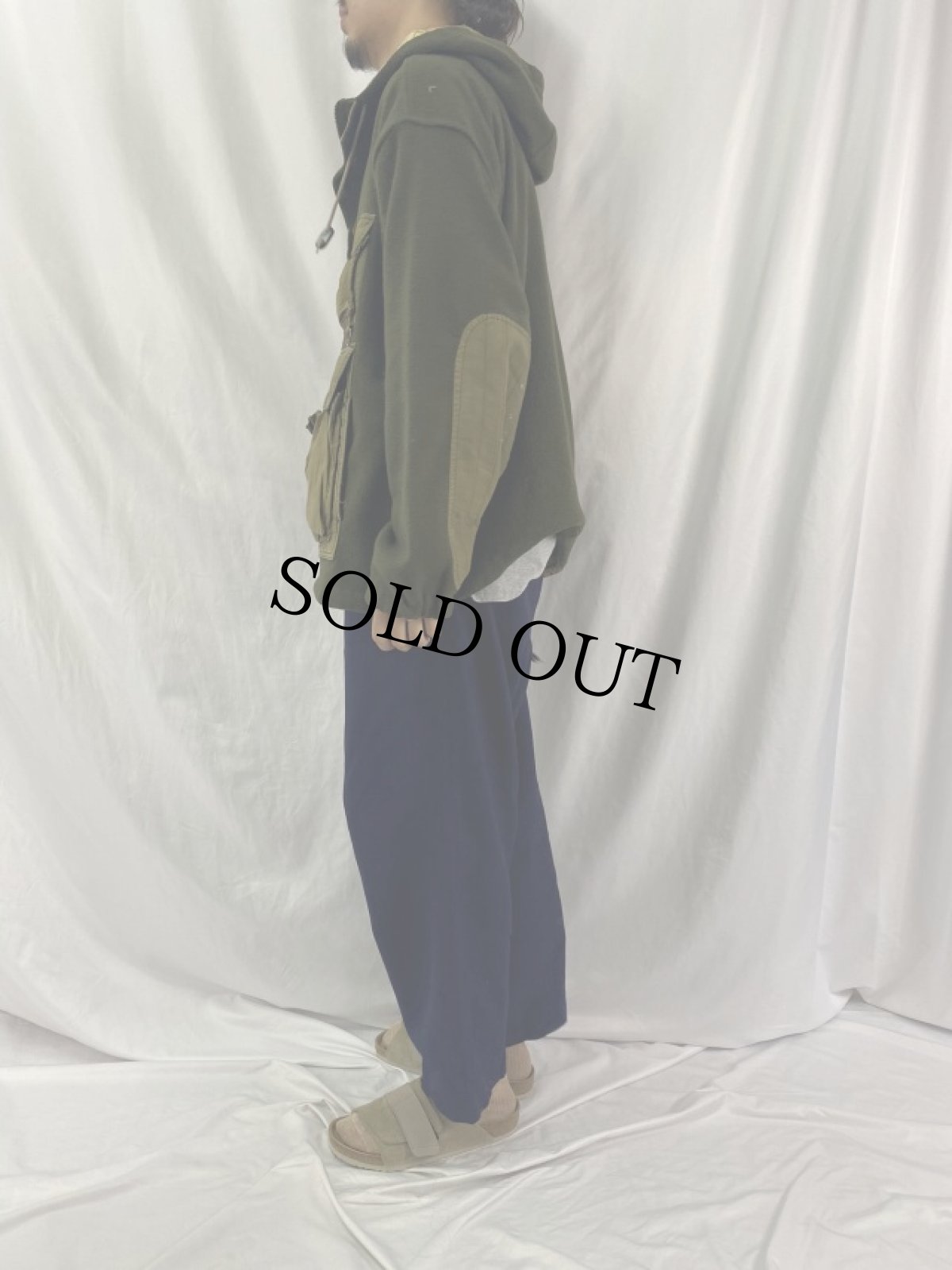 画像3: 90's〜 TOMMY HILFIGER フロントポケット フリースアノラックパーカー (3)