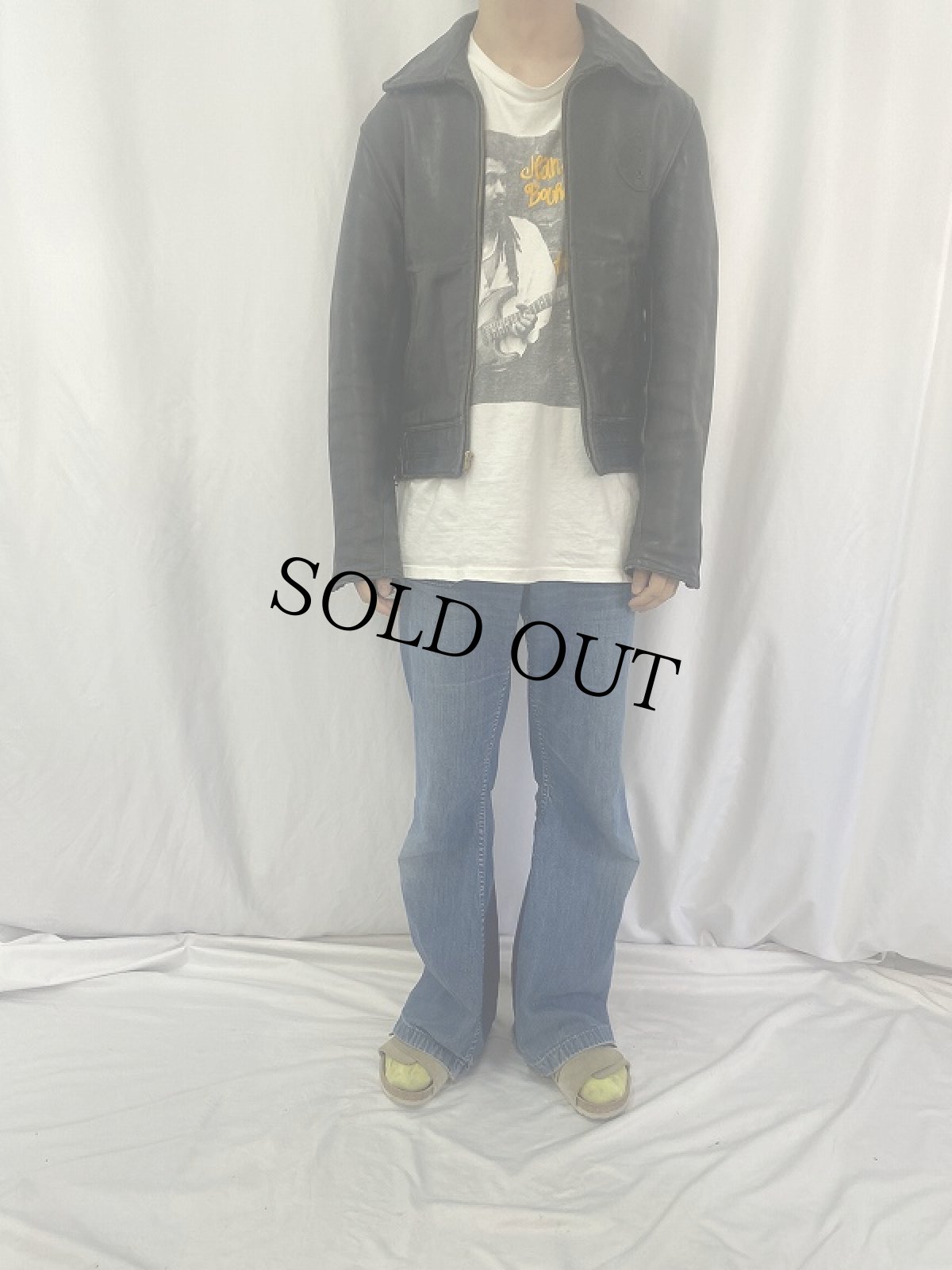 画像2: 40〜50’s STAR GLOVE Leather Co ポリスマンモーターサイクルレザージャケット BLACK (2)