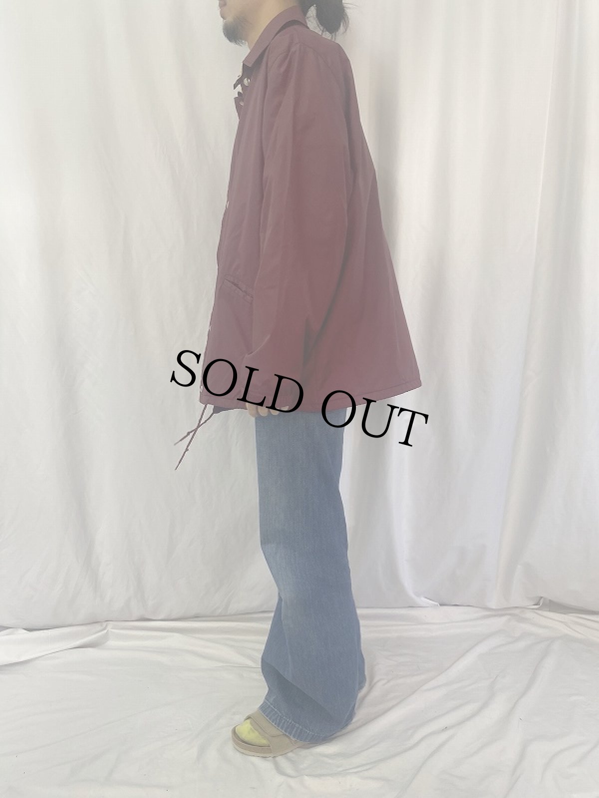 画像3: 80's L.L.Bean USA製 チンスト付き ナイロンコーチジャケット XLT (3)