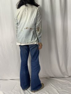 画像4: 70's Levi's ペンキペイント シャンブレーシャツ L (4)