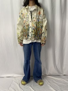 画像2: 90's Levi's 70597 ペンキペイントデニムジャケット XL (2)