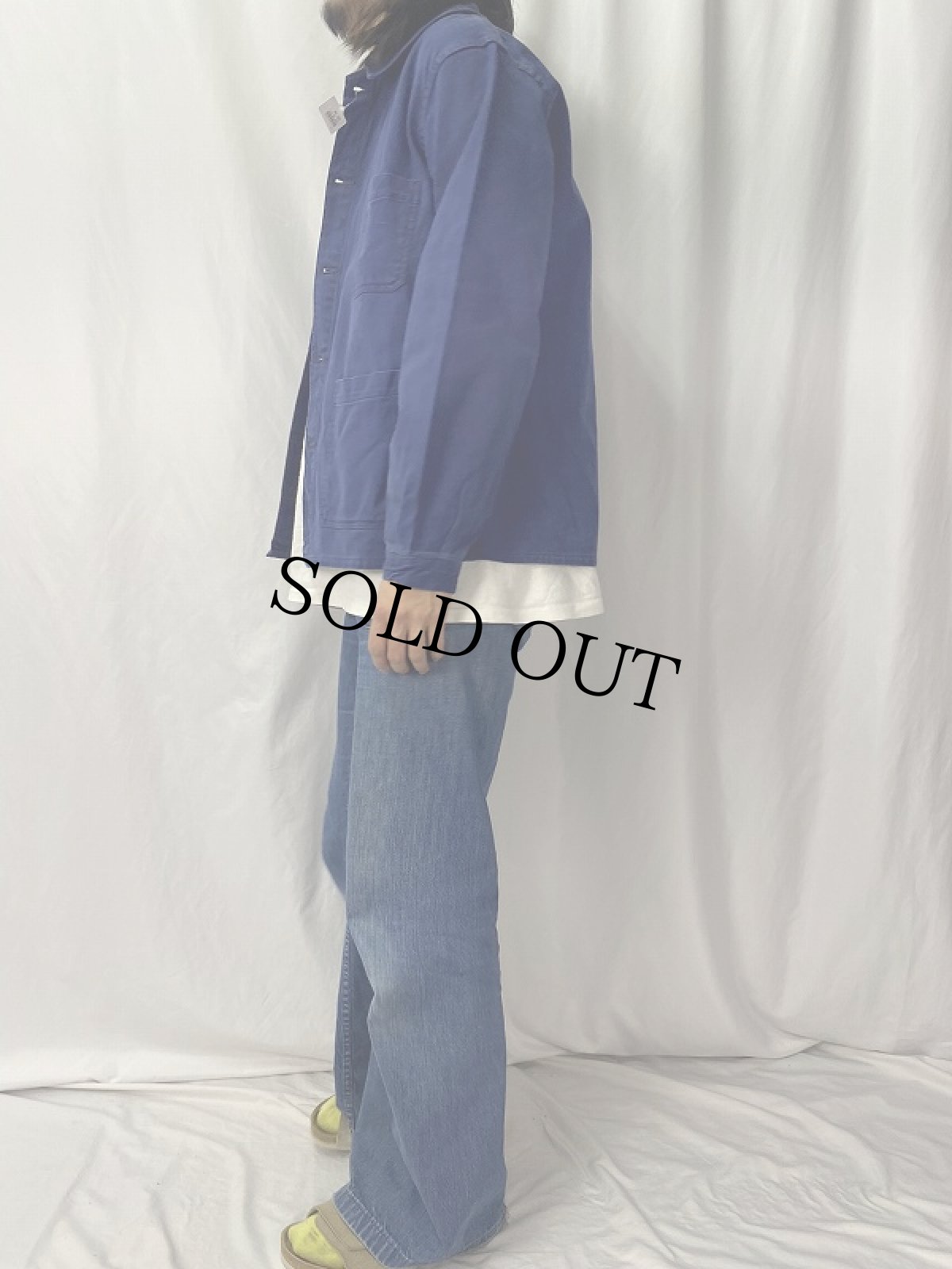 画像3: 60〜70's EURO コットンツイルカバーオール (3)