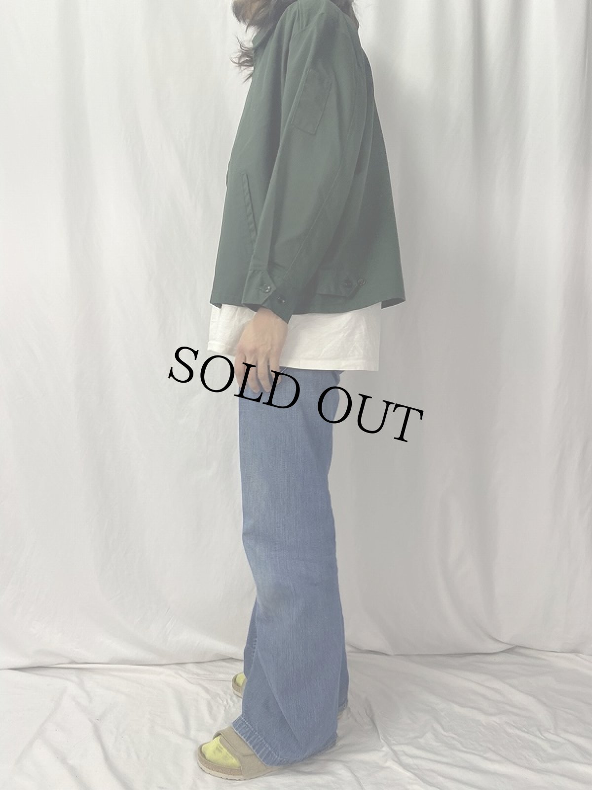 画像3: 80's RIVERSIDE ポリエステル×コットン ワークジャケット SIZE50 (3)