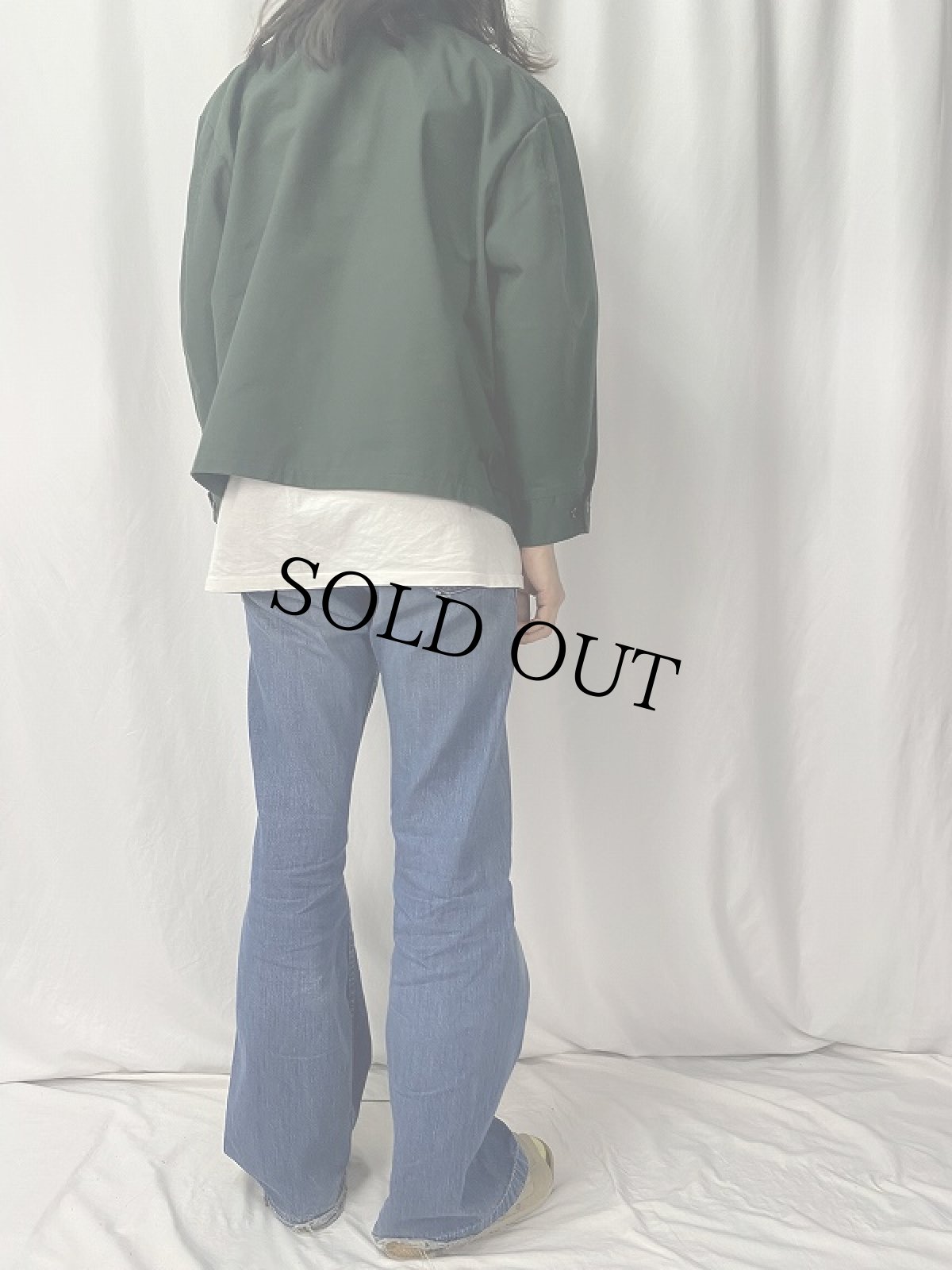 画像4: 80's RIVERSIDE ポリエステル×コットン ワークジャケット SIZE50 (4)