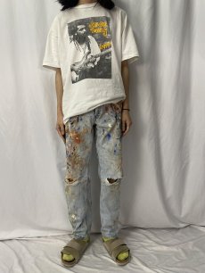 画像2: 90's Levi's 550 USA製 ペンキペイント デニムパンツ W33 (2)