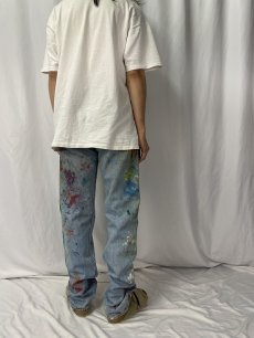 画像4: 90's Levi's 501 USA製 ペンキペイント デニムパンツ W33 (4)