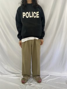 画像3: 90's FRUIT OF THE LOOM SUPER COTTON USA製 "POLICE" プリントスウェット L (3)