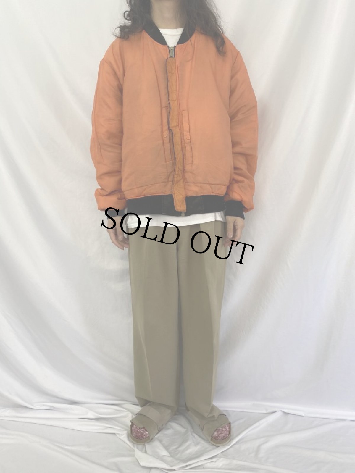 画像5: 90's〜 民間用 MA-1 フライトジャケット 2XL (5)