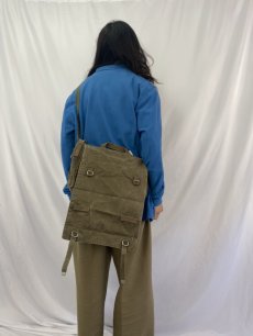 画像2: VINTAGE EURO MILITARY キャンバスバッグ (2)