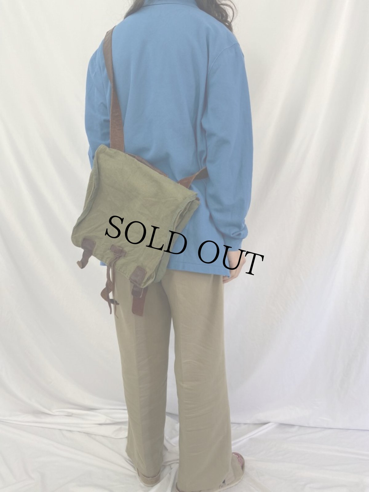 画像2: キャンバス スクールバッグ (2)