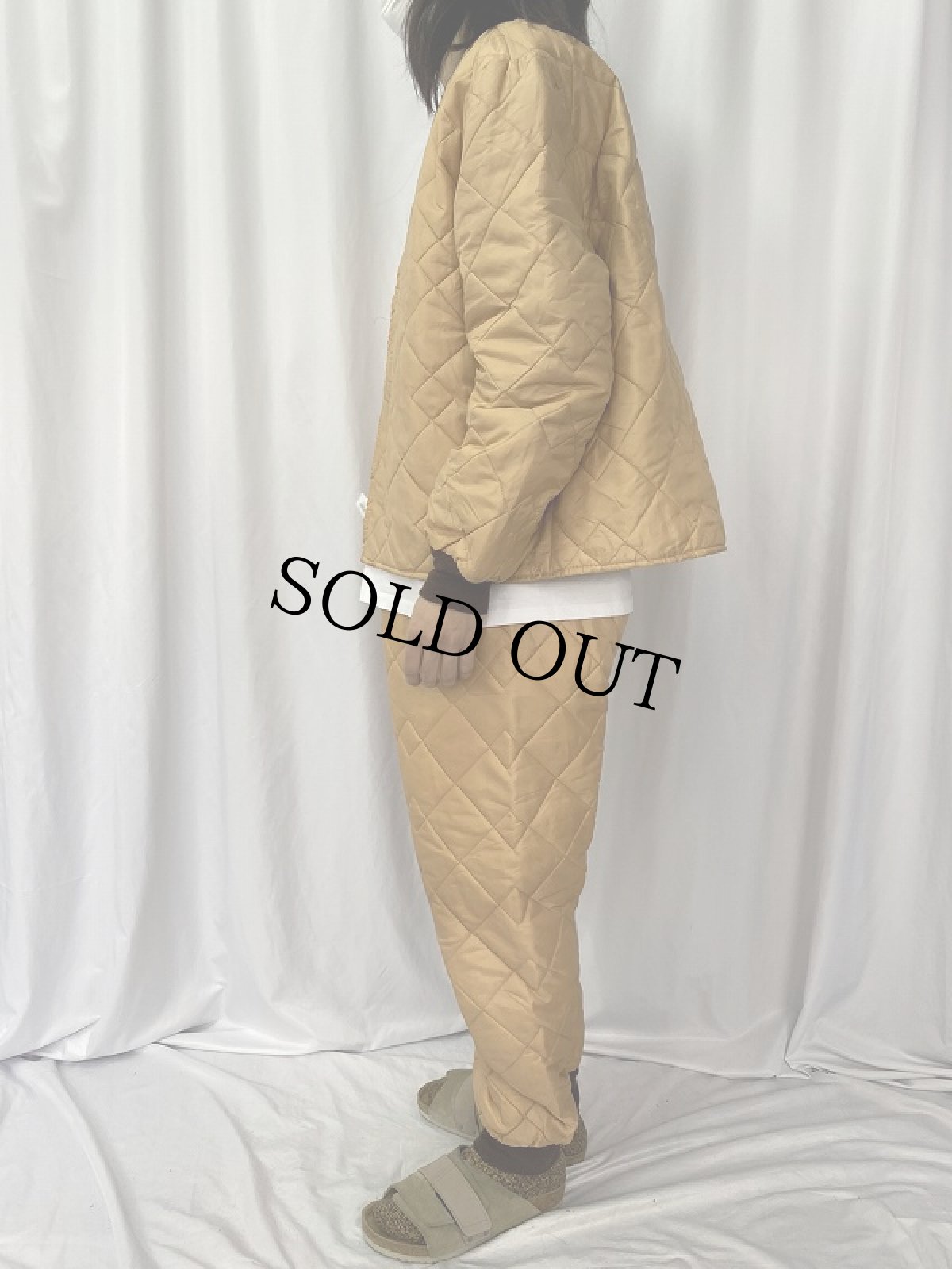 画像3: 60's キルティングジャケット/パンツ SETUP XL (3)