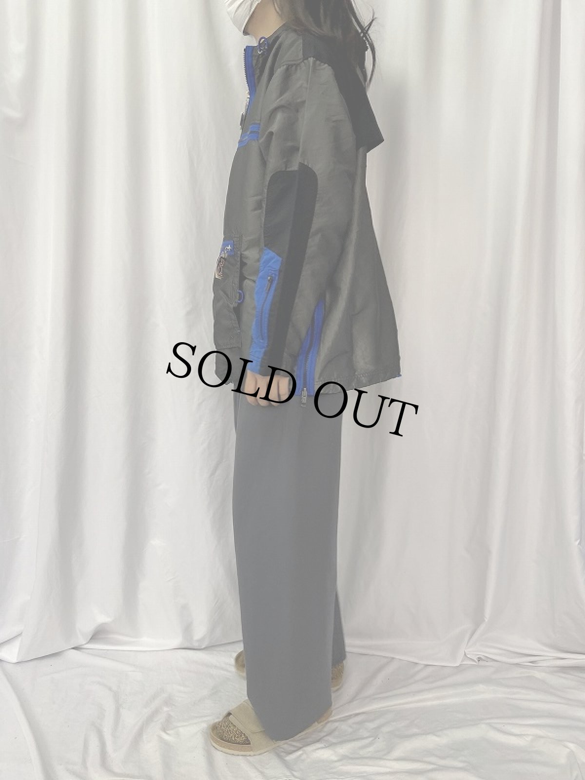 画像3: 90's FUBU ナイロンアノラックパーカー L (3)