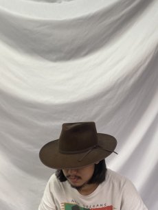 画像2: 60〜70's STETSON USA製 4X ビーバーハット 7 3/8 (2)