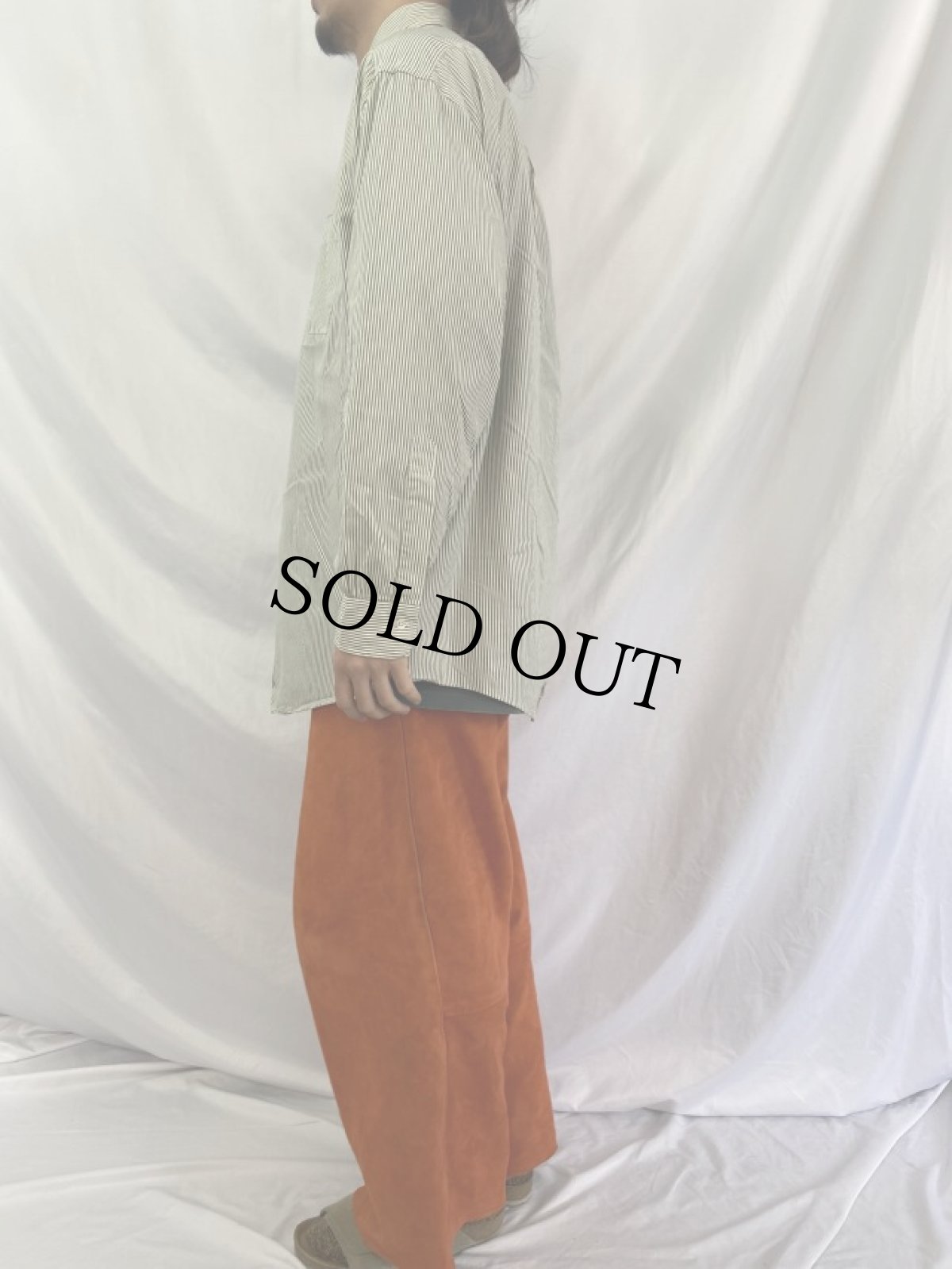 画像3: 80〜90's Brooks Brothers makers USA製 ストライプ柄 コットンブロード ボタンダウンシャツ SIZE17 1/2-4 (3)