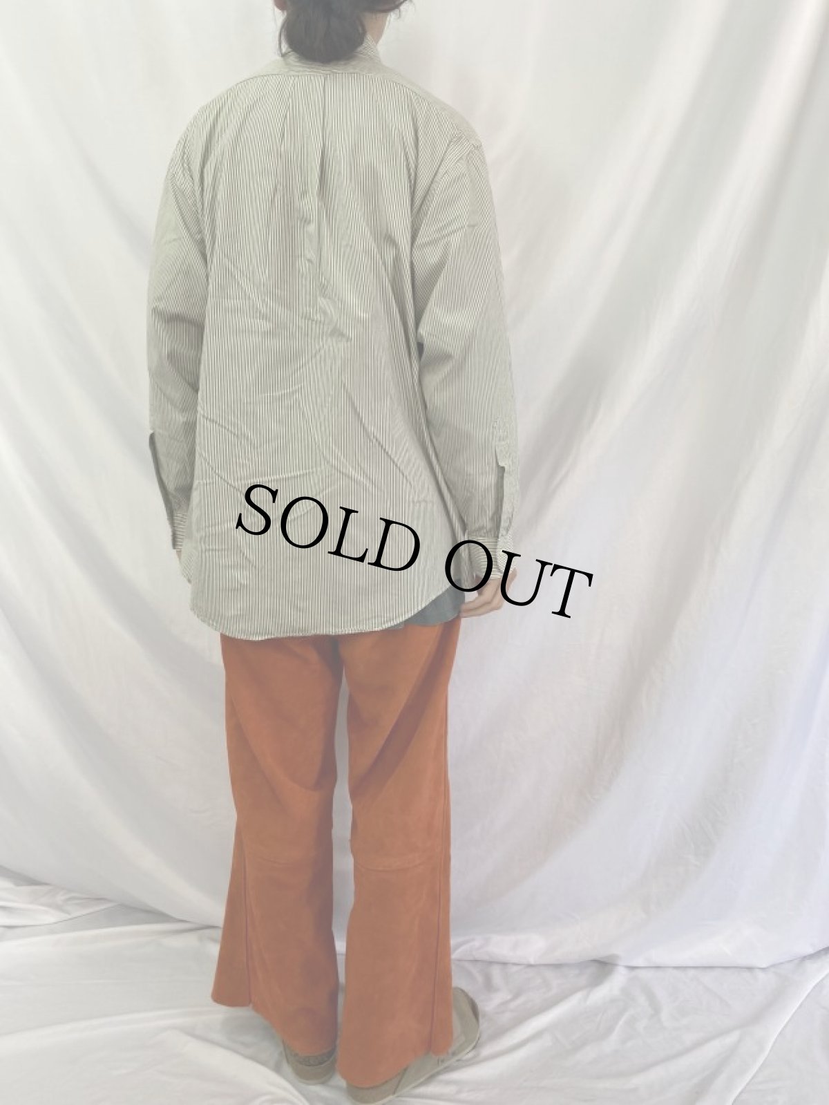 画像4: 80〜90's Brooks Brothers makers USA製 ストライプ柄 コットンブロード ボタンダウンシャツ SIZE17 1/2-4 (4)