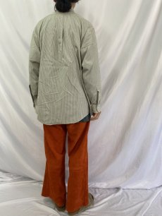 画像4: 80〜90's Brooks Brothers makers USA製 ストライプ柄 コットンブロード ボタンダウンシャツ SIZE17 1/2-4 (4)