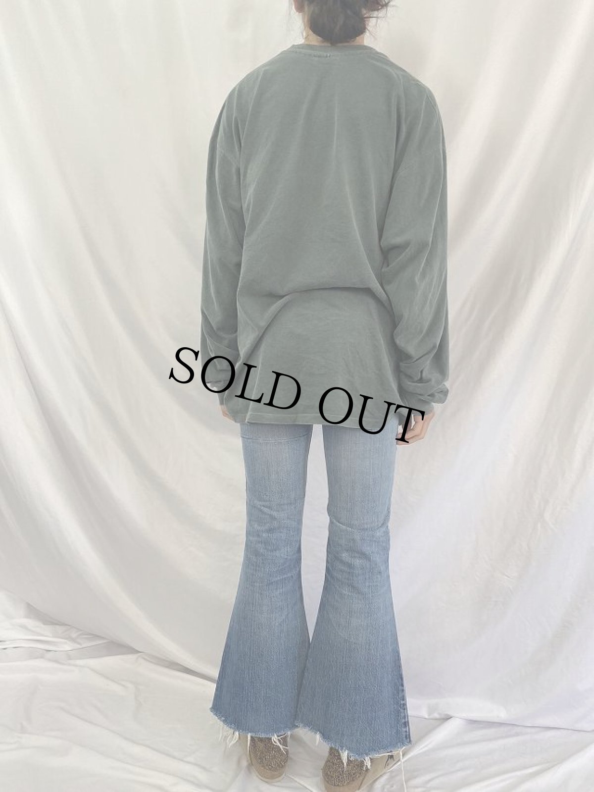 画像4: 70's Levi's 646 ブランクタブ ベルボトムデニムパンツ W28 (4)