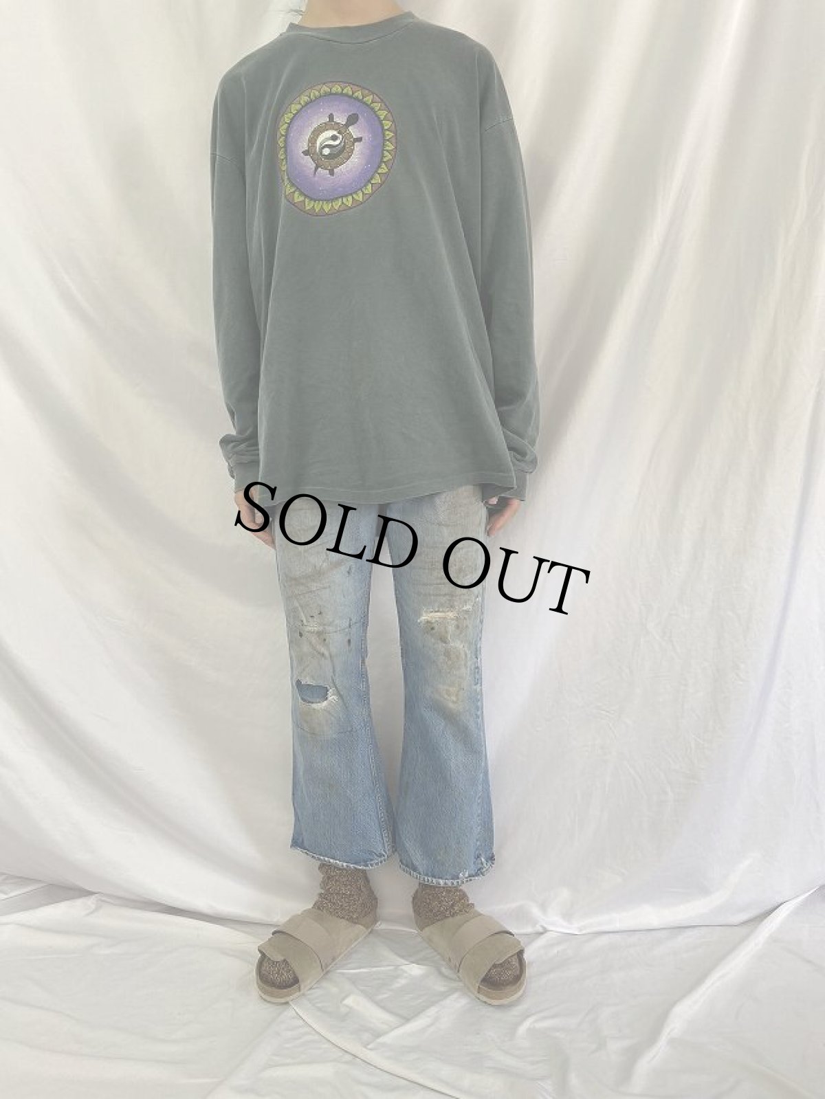 画像2: 70's Levi's 646 ベルボトムデニムパンツ W31 (2)