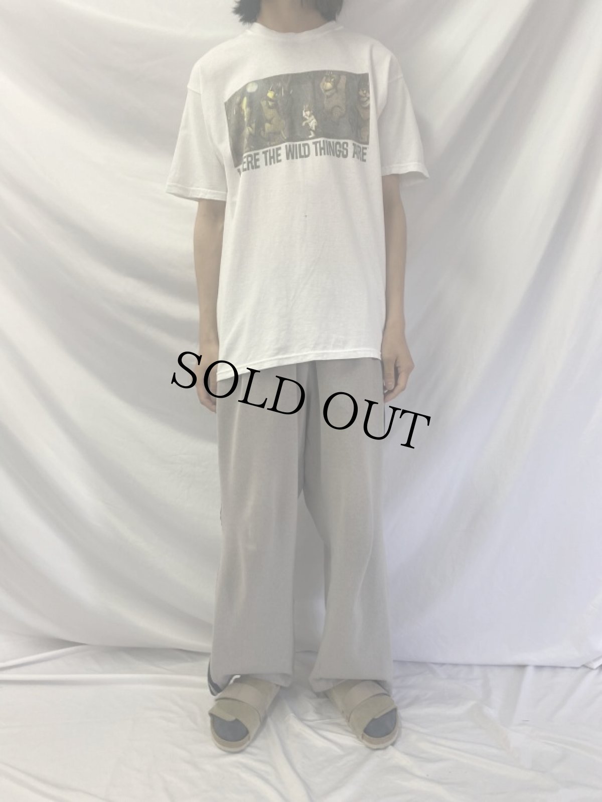 画像2: 2000's かいじゅうたちのいるところ 絵本プリントTシャツ L (2)