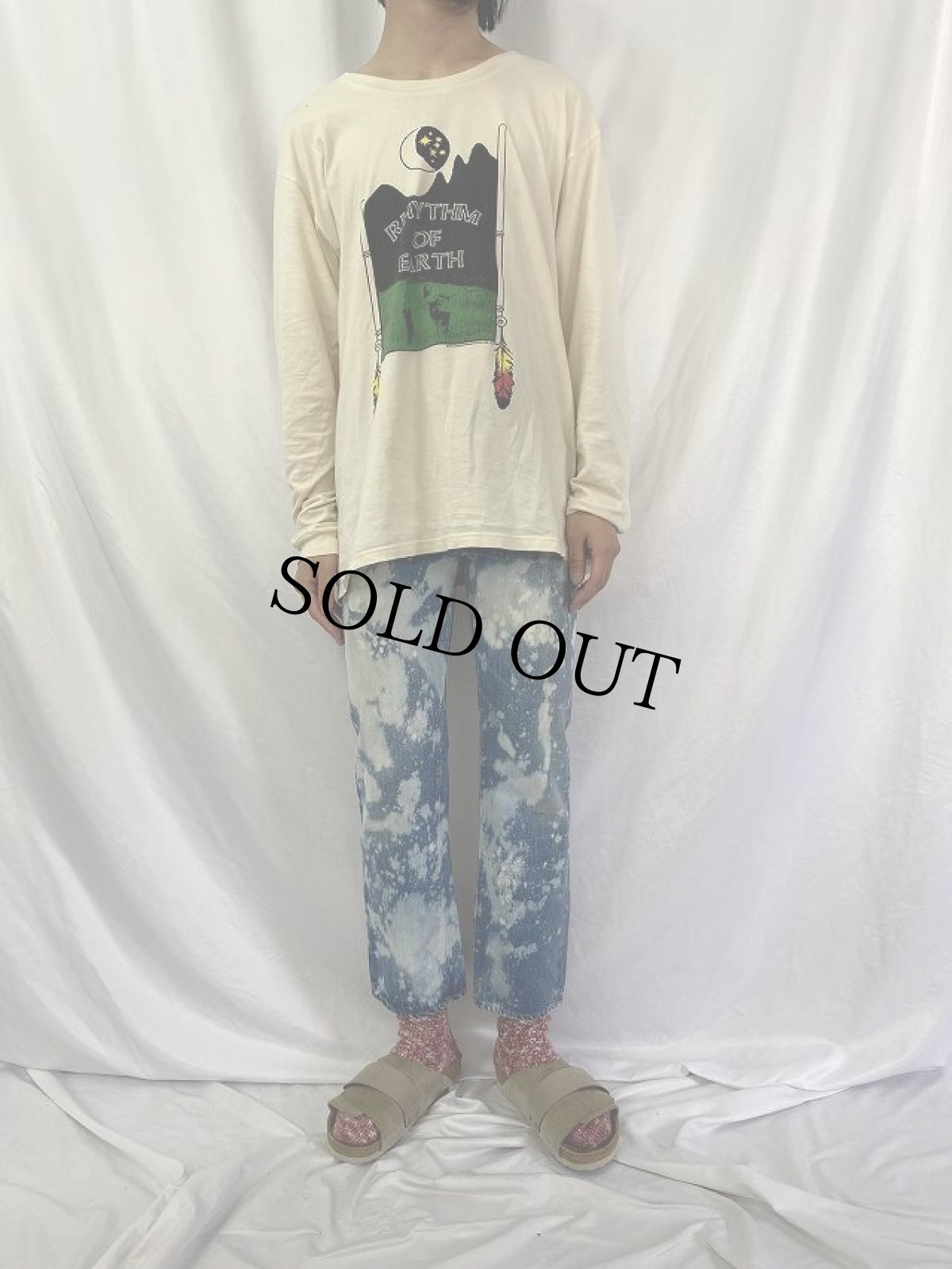 画像2: 70's Levi's 501 66前期 ブリーチ デニムパンツ W29 (2)