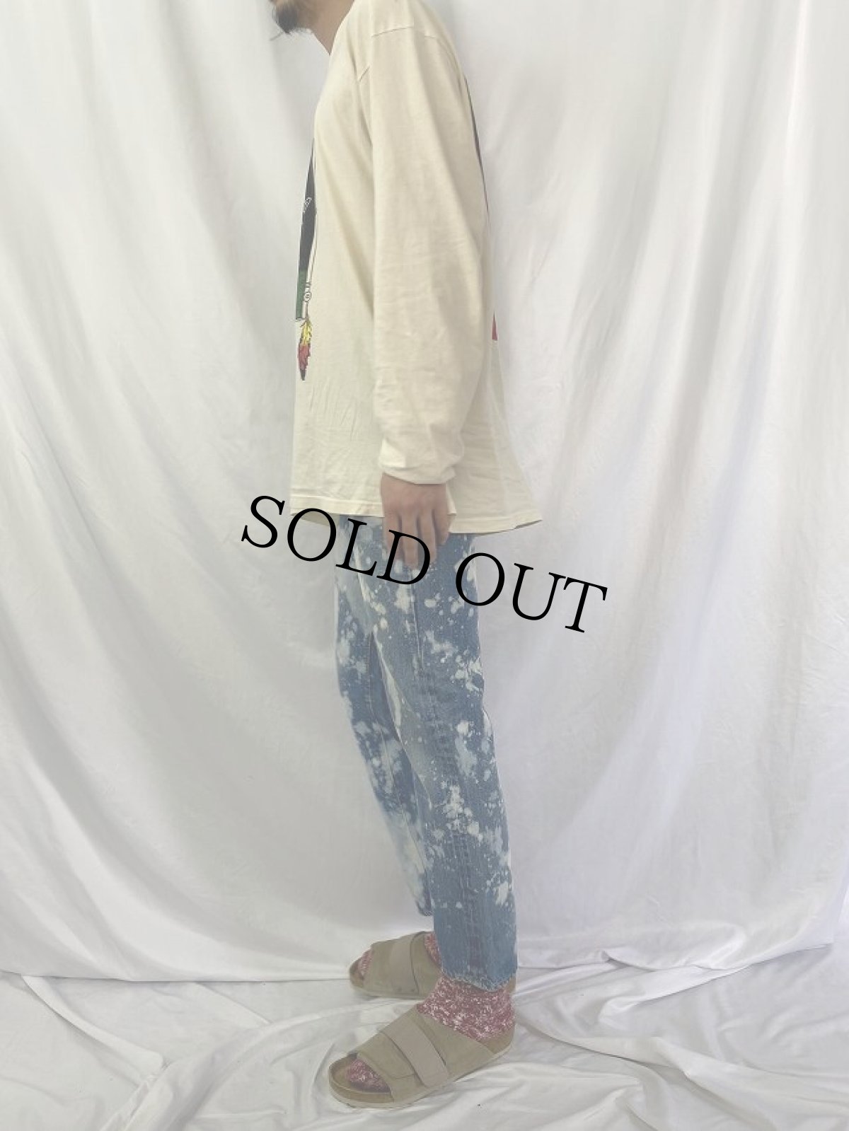 画像3: 70's Levi's 501 66前期 ブリーチ デニムパンツ W29 (3)