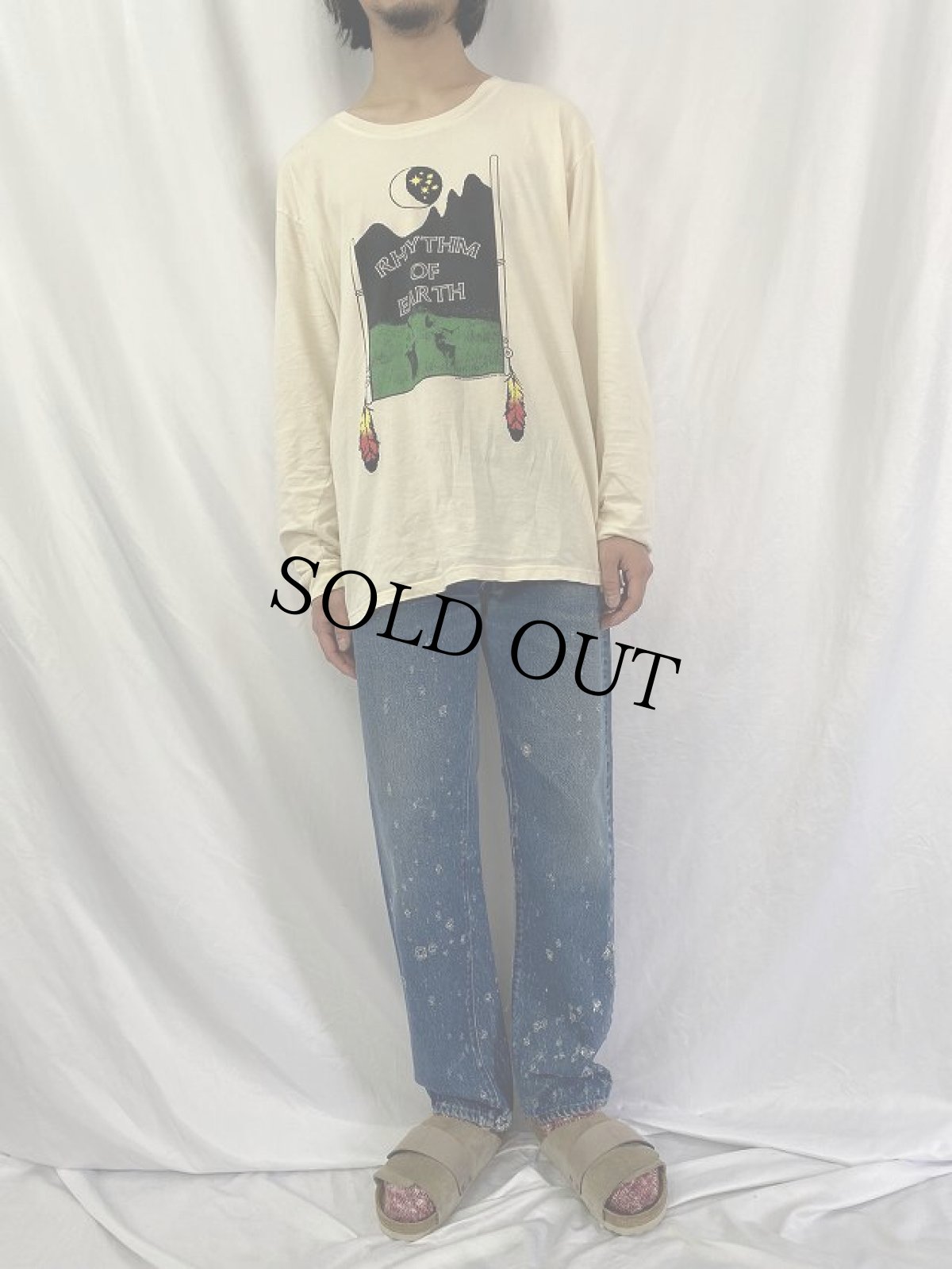 画像2: 80's Levi's 501 USA製 "内股シングル" ダメージデニムパンツ W31 (2)