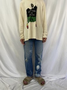 画像2: 70's Levi's 501 66前期 ブリーチ デニムパンツ W32 (2)