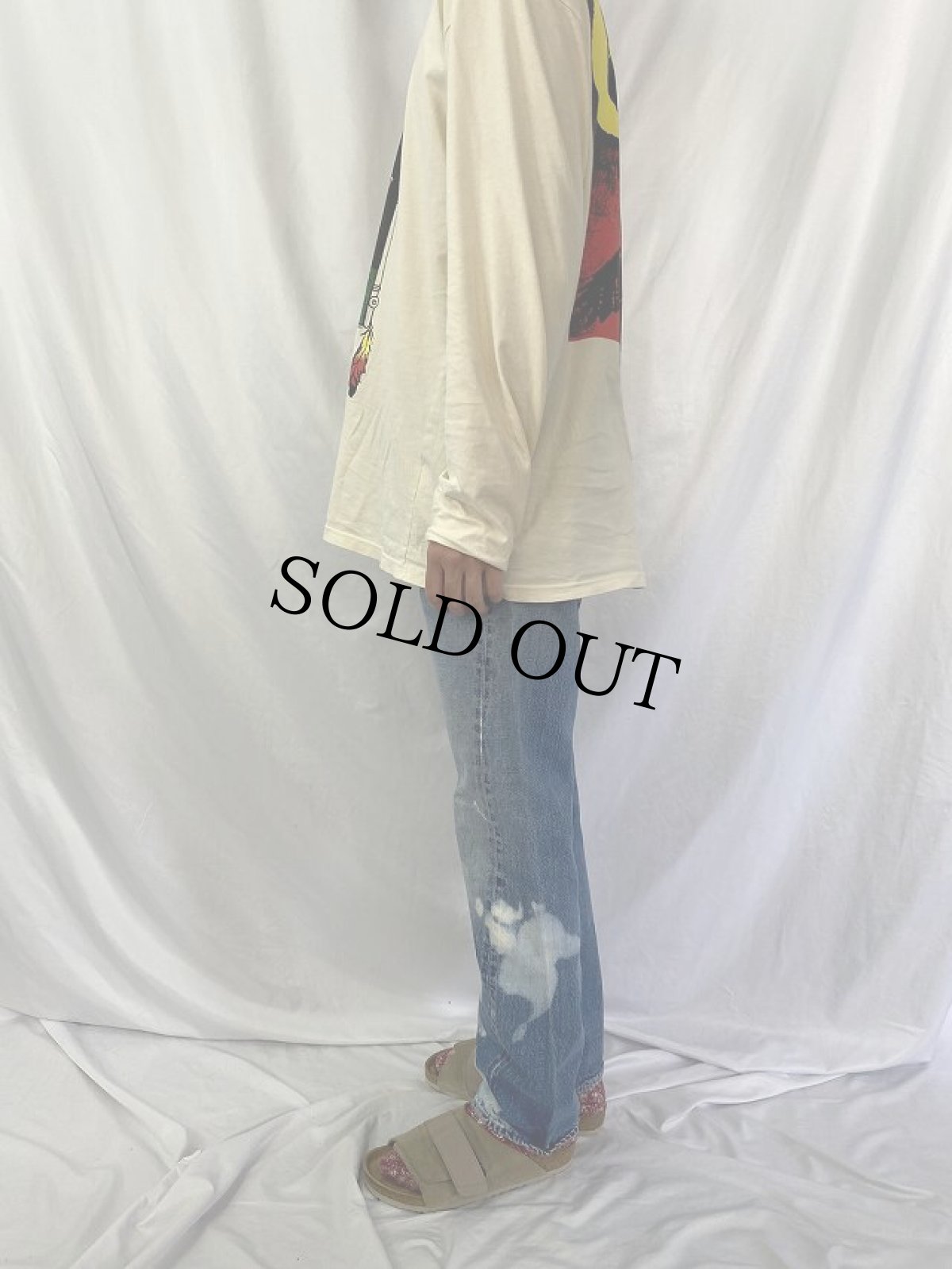 画像3: 70's Levi's 501 66前期 ブリーチ デニムパンツ W32 (3)