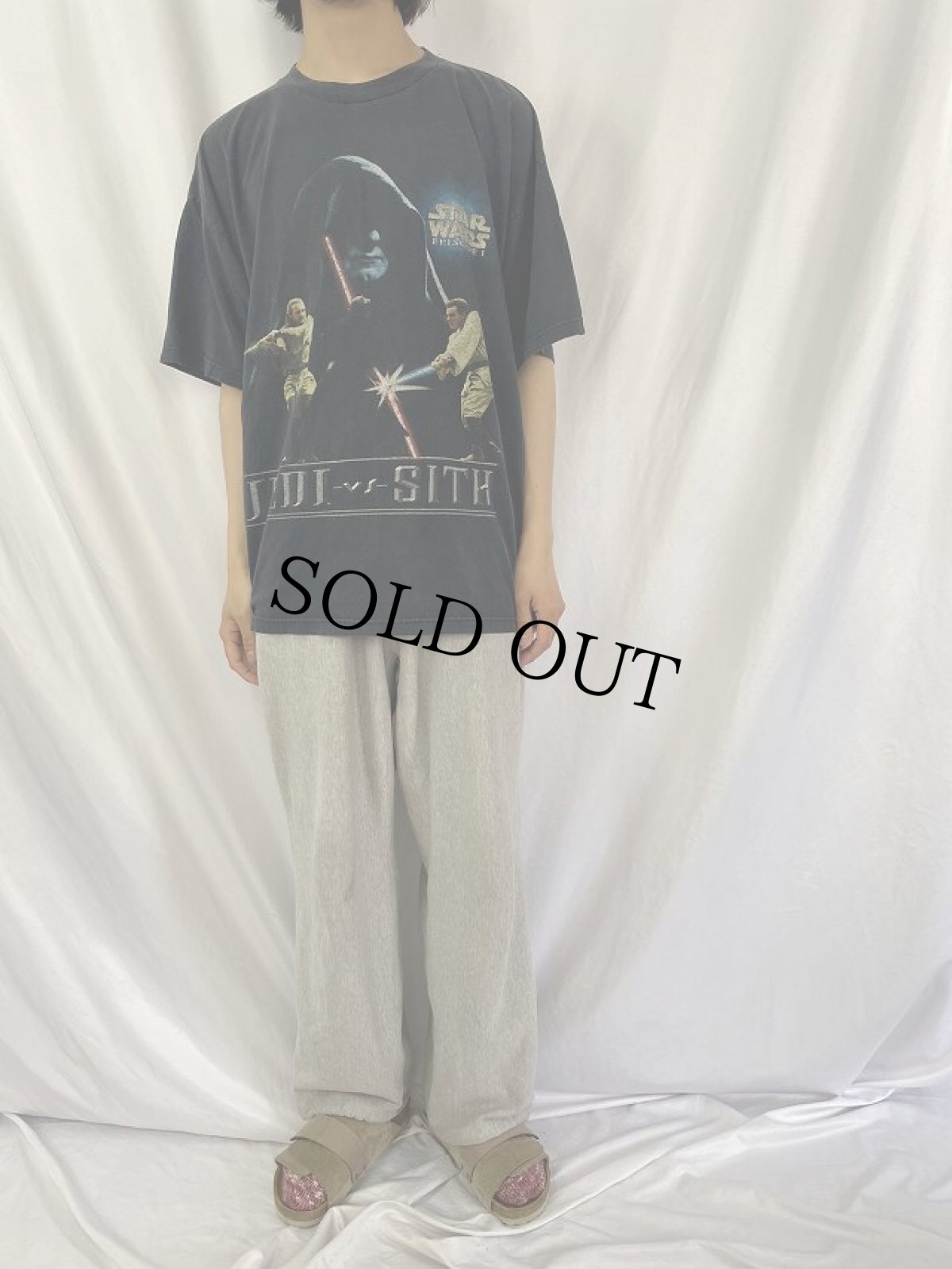 画像2: 90's〜 STAR WARS "JEDI vs SITH" SF映画プリントTシャツ (2)