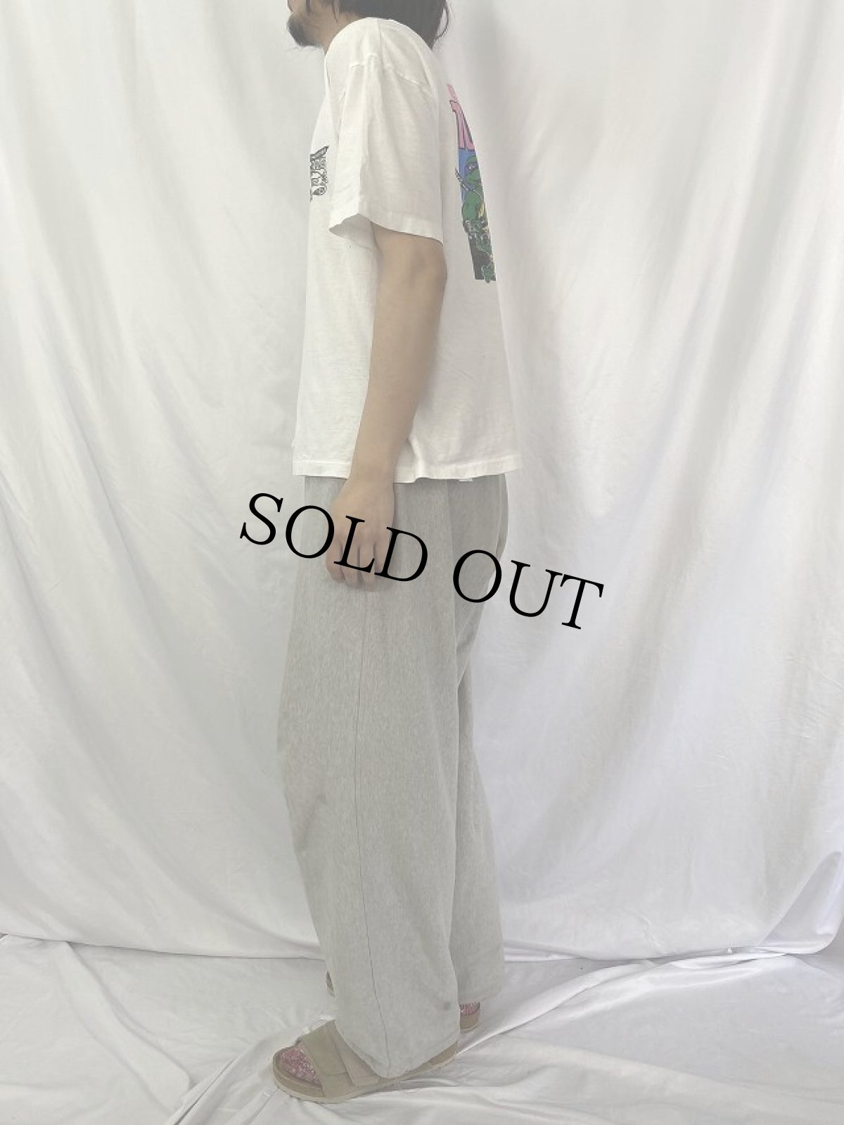 画像5: 90's Teenage Mutant Ninja Turtles アニメキャラクタープリントTシャツ (5)