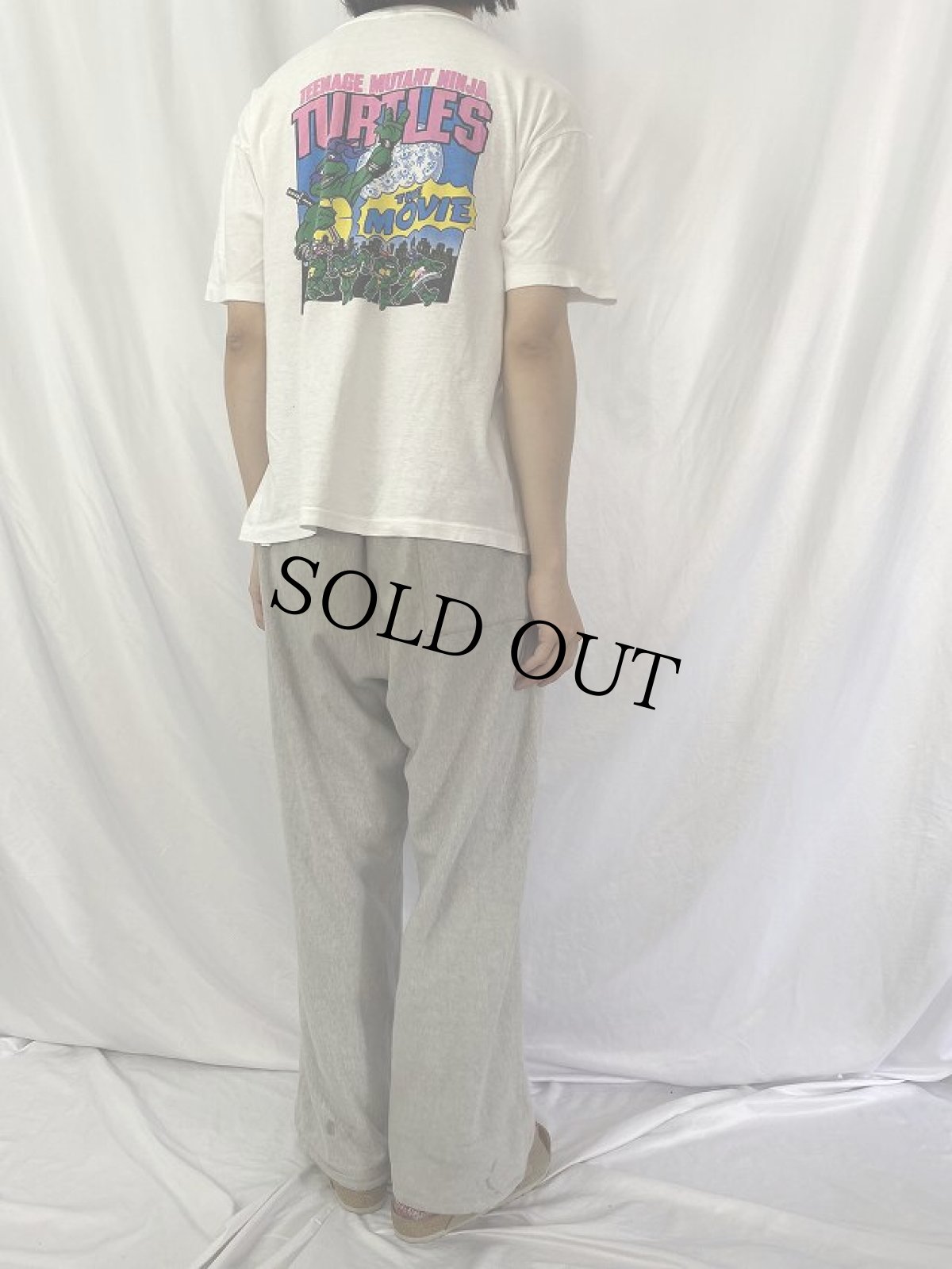 画像6: 90's Teenage Mutant Ninja Turtles アニメキャラクタープリントTシャツ (6)