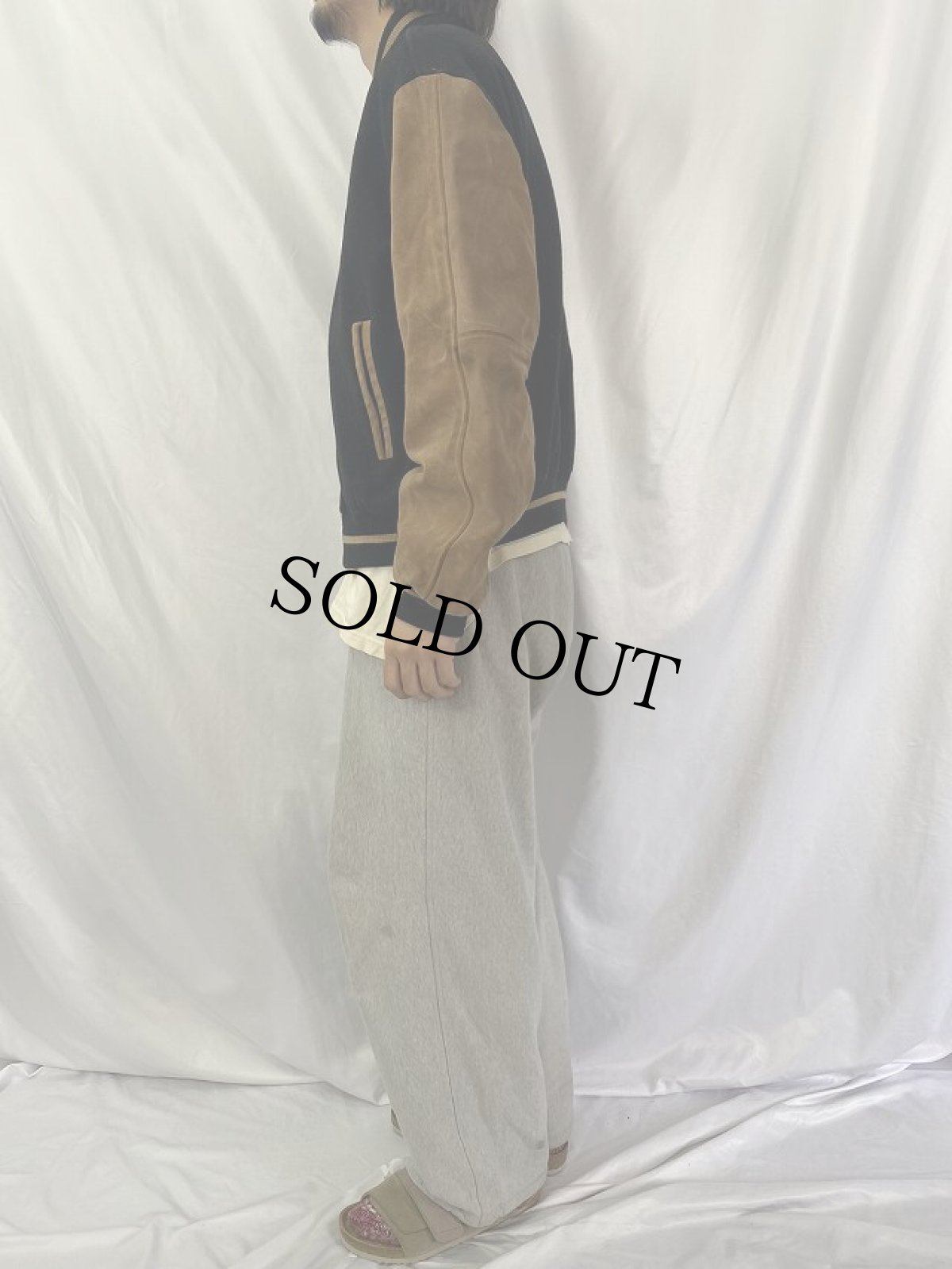 画像4: 90'〜 20th CENTURY FOX USA製 映画スタジオ 企業ロゴ刺繍 メルトンスタジャン XL (4)