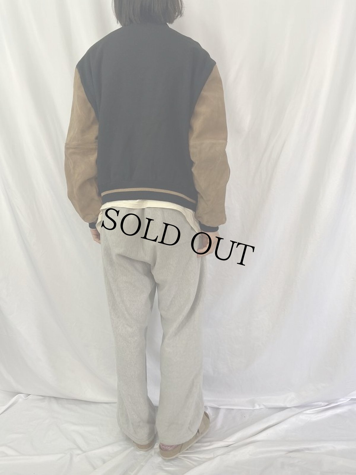 画像5: 90'〜 20th CENTURY FOX USA製 映画スタジオ 企業ロゴ刺繍 メルトンスタジャン XL (5)