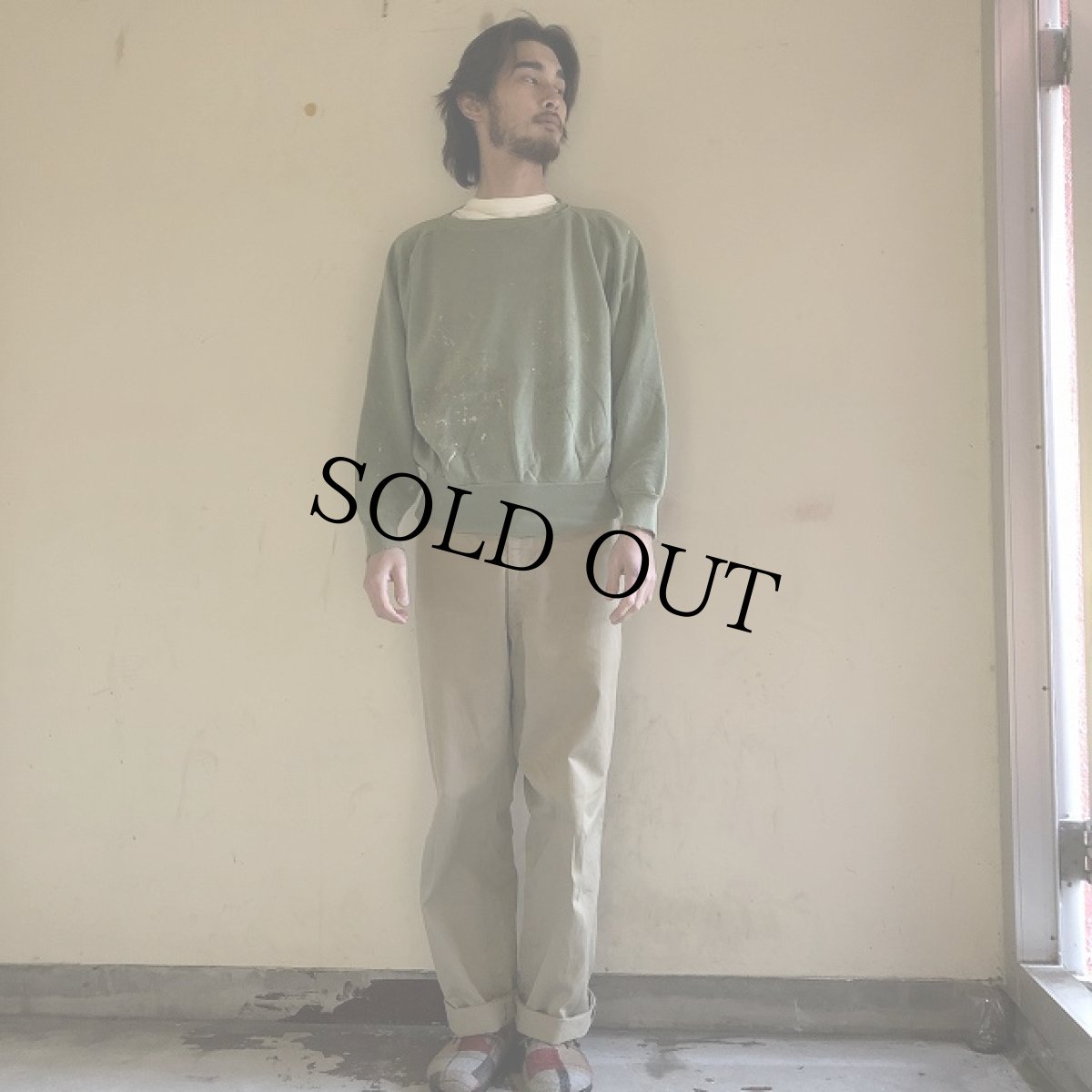 画像2: 〜60's フリーダムスリーブ無地スウェット (2)