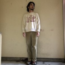 画像2: 50〜60's "WHERE THE HELL IS FORT IRWIN?" 染み込みプリントスウェット (2)