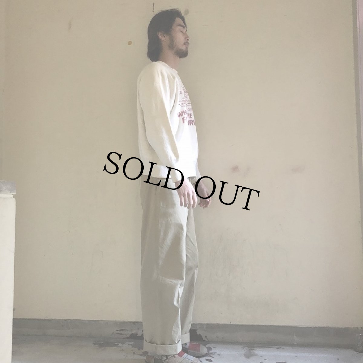 画像3: 50〜60's "WHERE THE HELL IS FORT IRWIN?" 染み込みプリントスウェット (3)