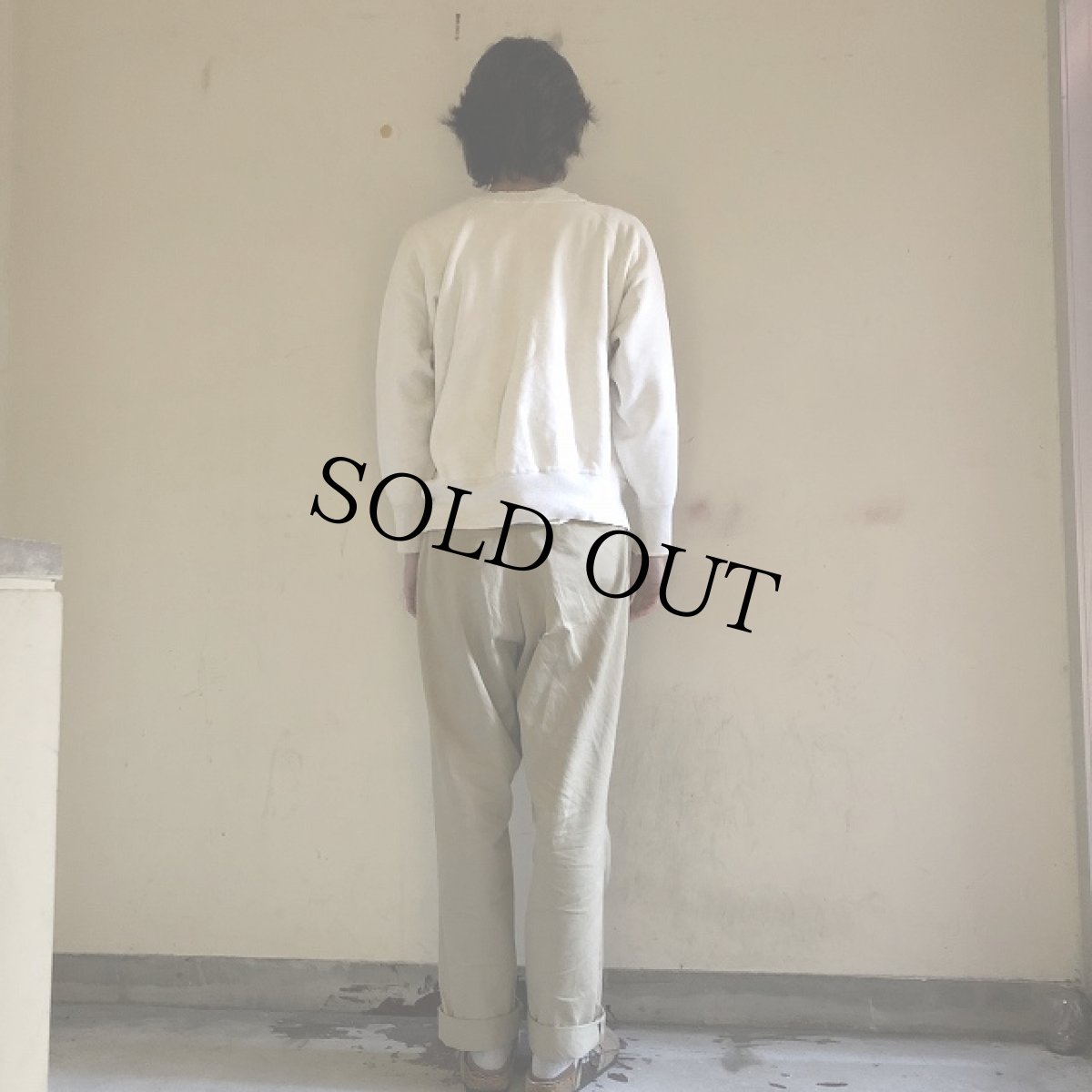 画像4: 50〜60's "WHERE THE HELL IS FORT IRWIN?" 染み込みプリントスウェット (4)