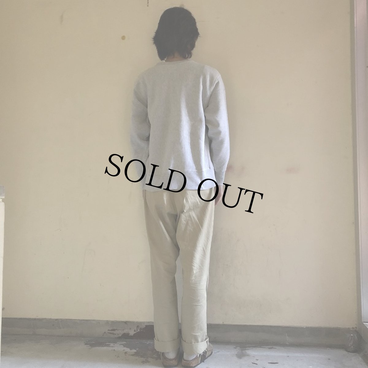 画像4: 70's Champion REVERSE WEAVE 単色タグ USA製 3段プリント スウェット (4)