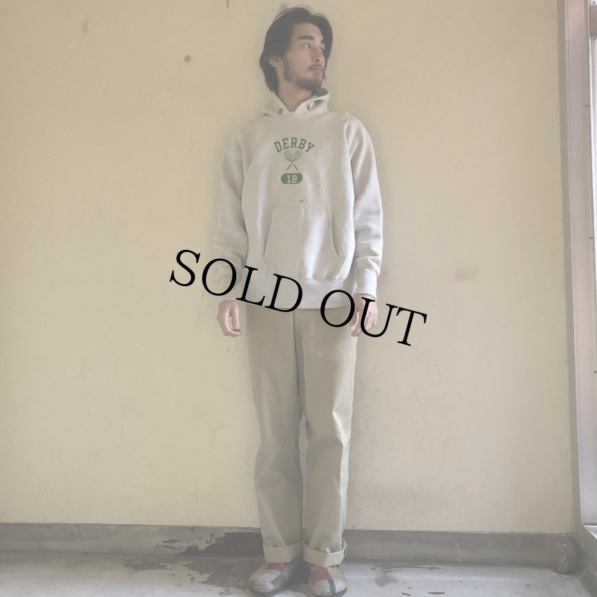 画像2: 70's Champion REVERSE WEAVE USA製 単色タグ 3段プリント "DERBY" X-LARGE (2)