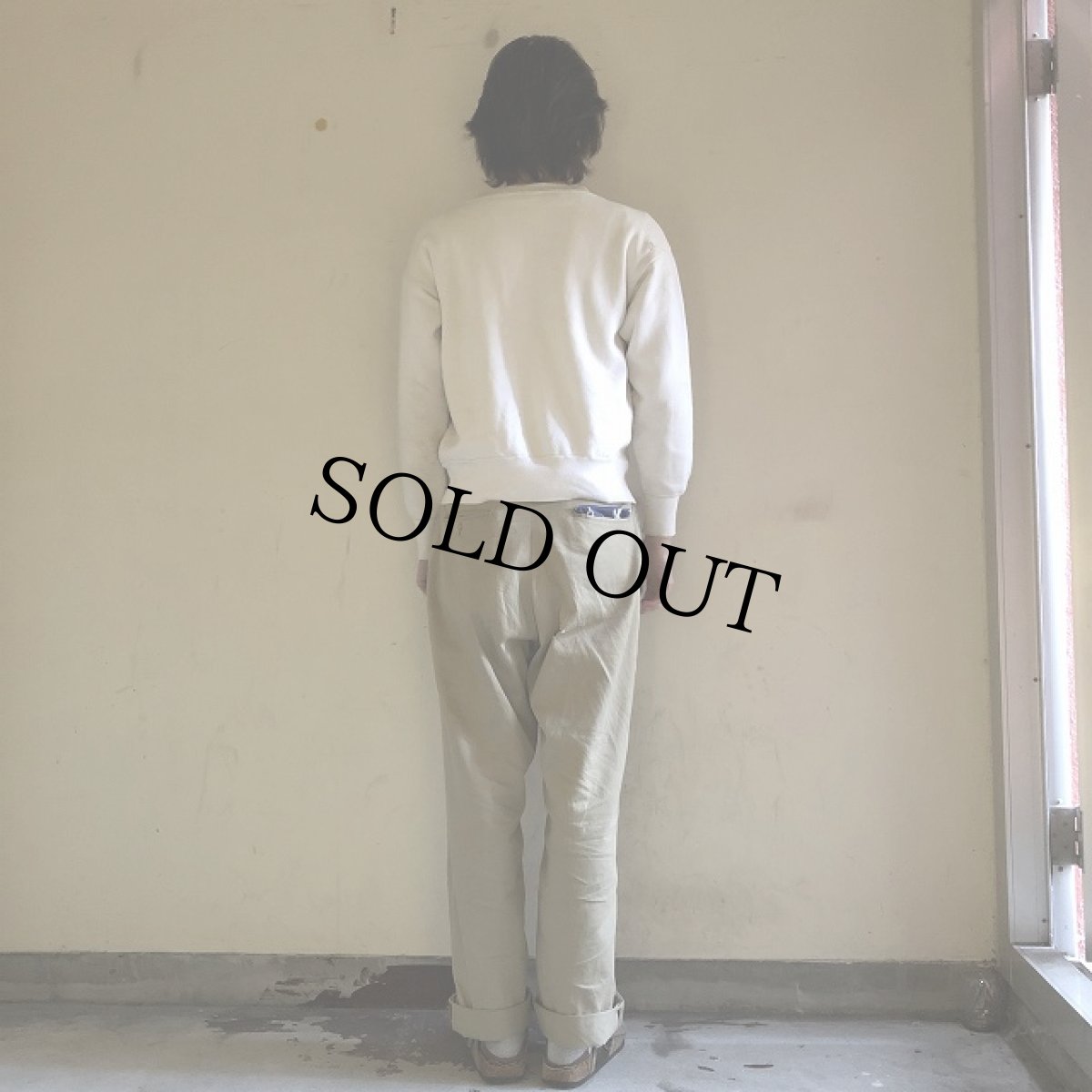 画像4: 50's HANES 無地フルジップスウェット L (4)