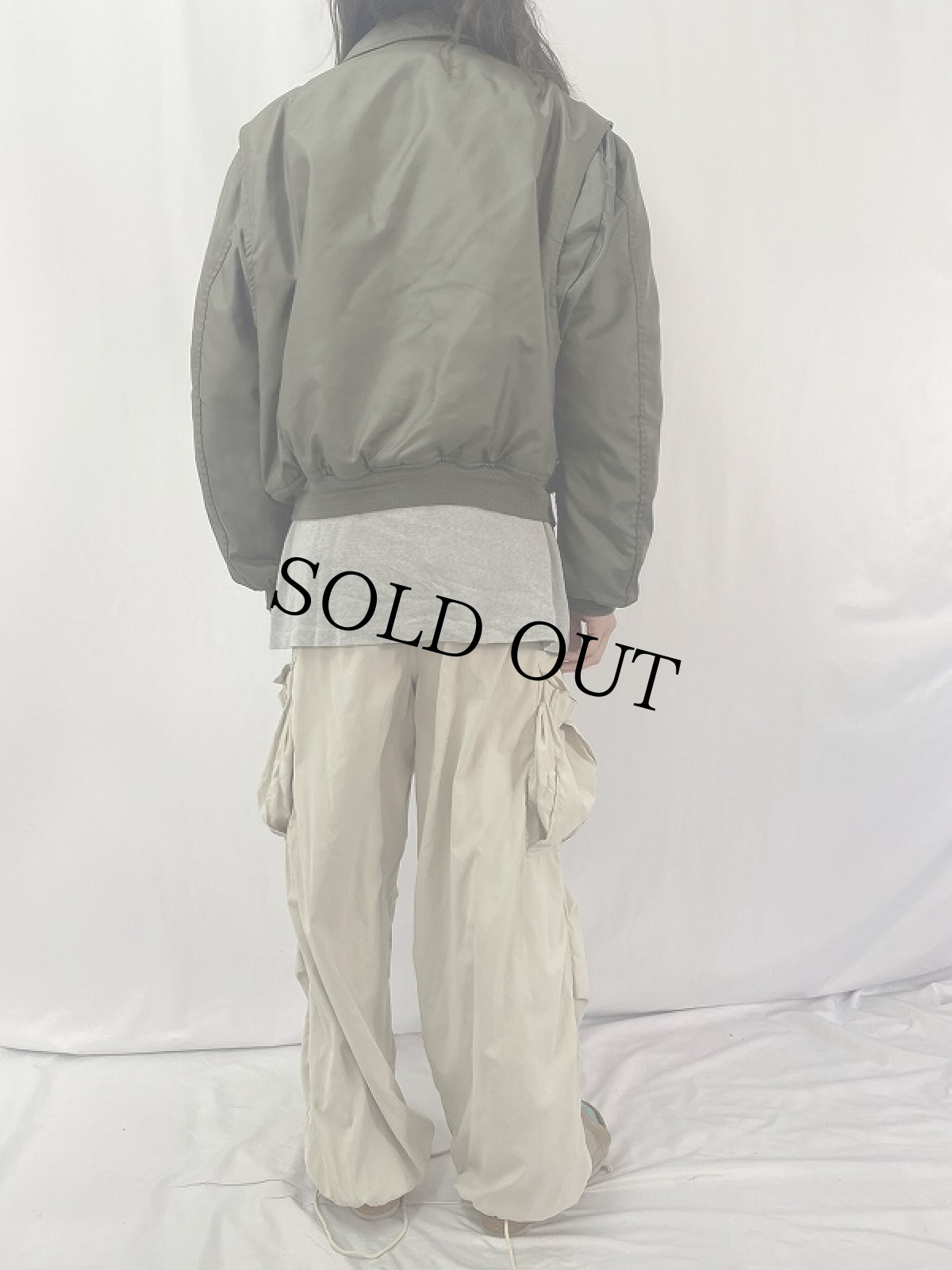 画像4: 70〜80's U.S.AIR FORCE CWU-45/P "TYPE B" フライトジャケット (4)