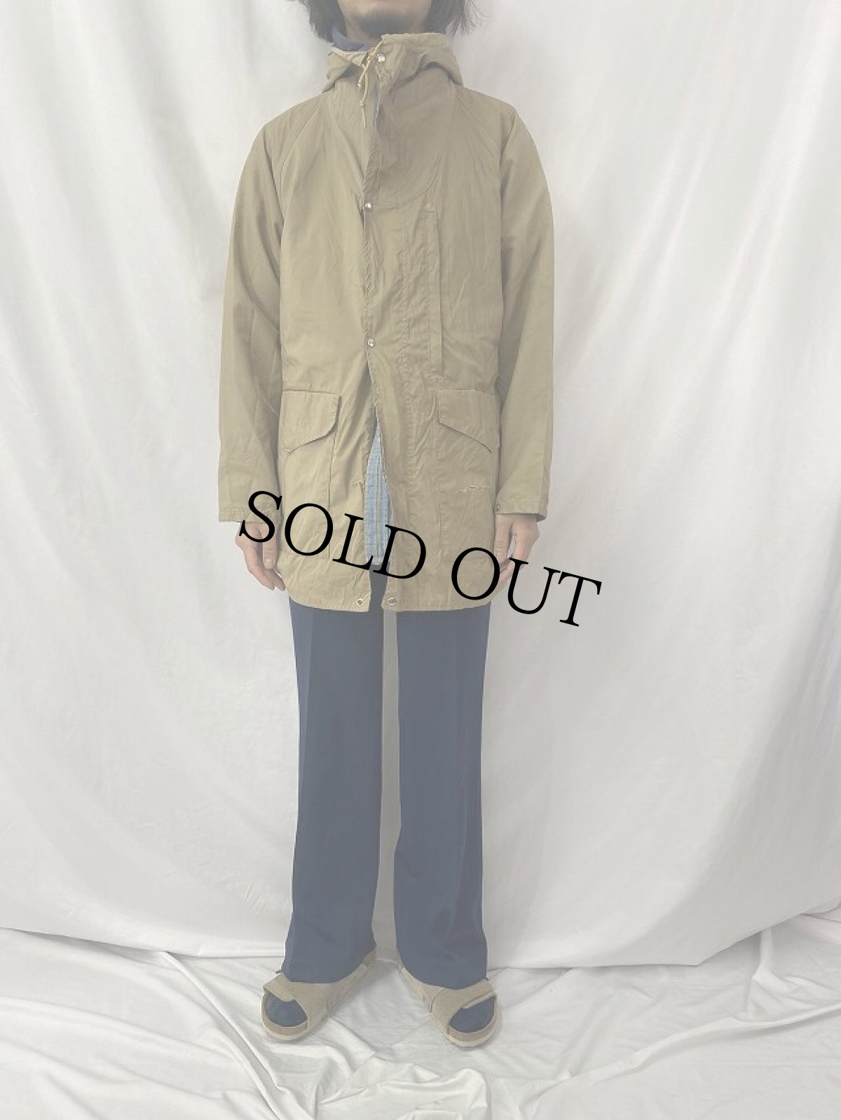 画像2: 70's THE NORTH FACE 茶タグ ナイロンマウンテンパーカー M (2)