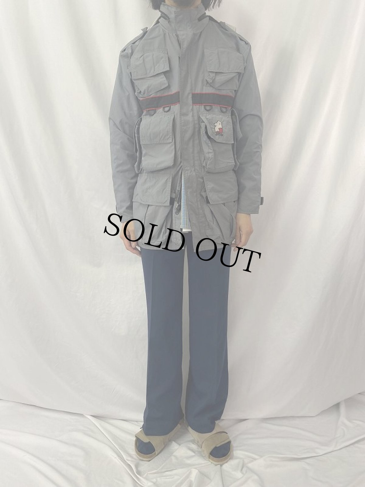 画像2: 90's〜 LION'S HOLLOW USA製 マルチポケット フィッシングジャケット M (2)