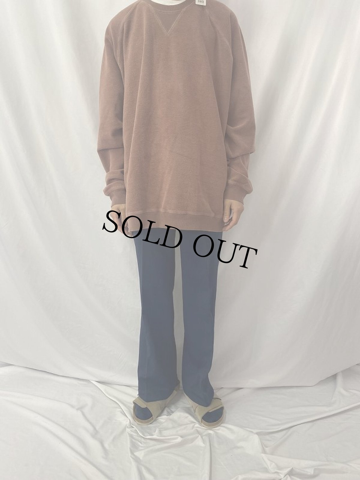 画像2: THE TERRITORY AHEAD USA製 前V パイルスウェット XXLT (2)