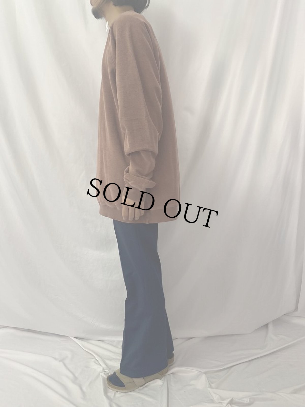 画像3: THE TERRITORY AHEAD USA製 前V パイルスウェット XXLT (3)