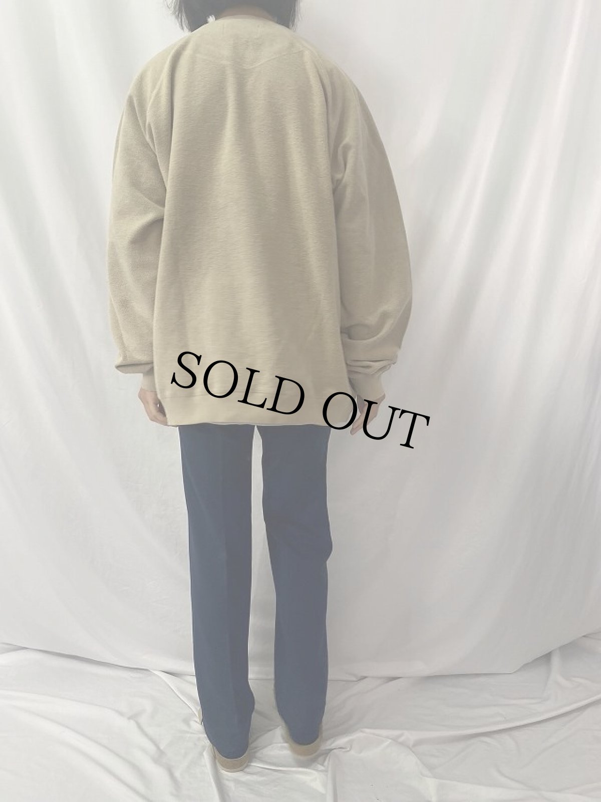 画像4: THE TERRITORY AHEAD USA製 前V パイルスウェット XXLT (4)