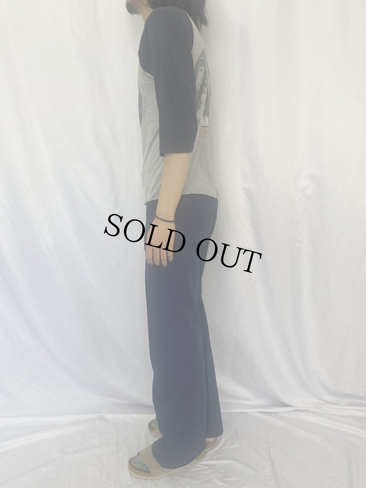 画像3: 80's JOURNEY ロックバンドプリントラグランTシャツ M (3)