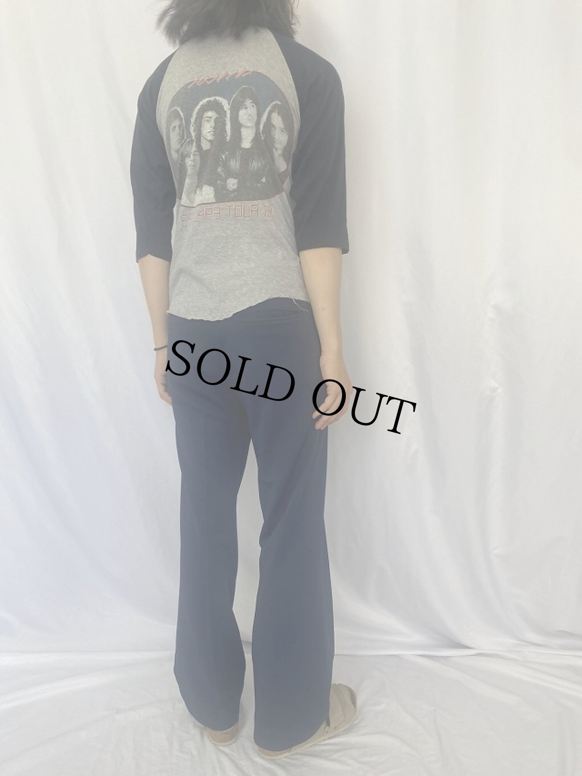 画像4: 80's JOURNEY ロックバンドプリントラグランTシャツ M (4)