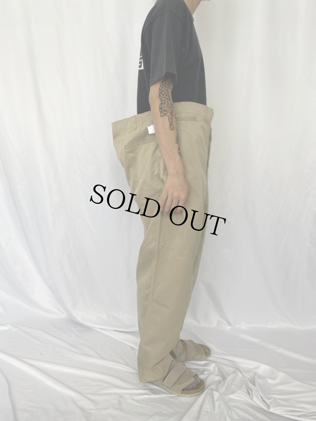 画像3: 40's U.S.ARMY "45チノ" トラウザーズ W42 (3)