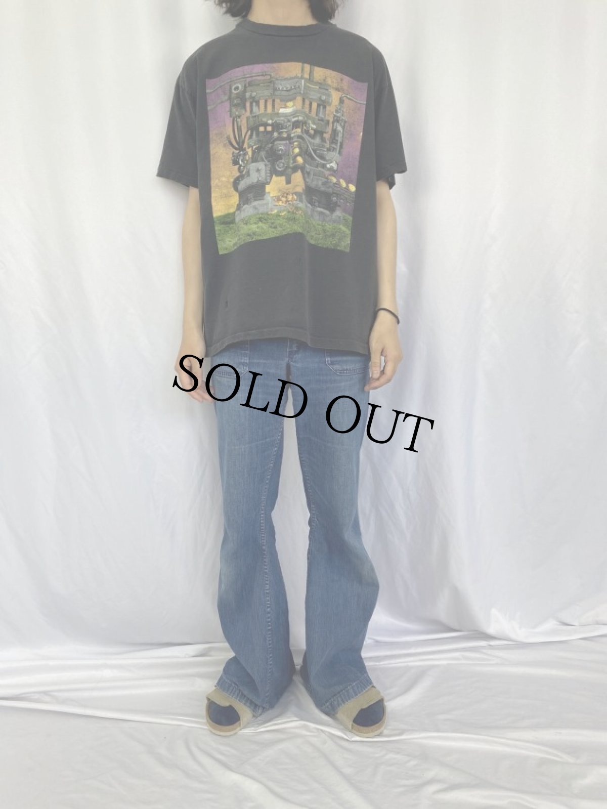 画像2: 90's TESLA USA製 "BUST A NUT" ハードロックバンド プリントTシャツ XL (2)